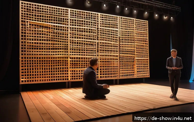 공연기획사의 프로젝트 완료 사례 - A vibrant cultural event stage design showcasing a harmonious blend of warm, muted colors for emotio...